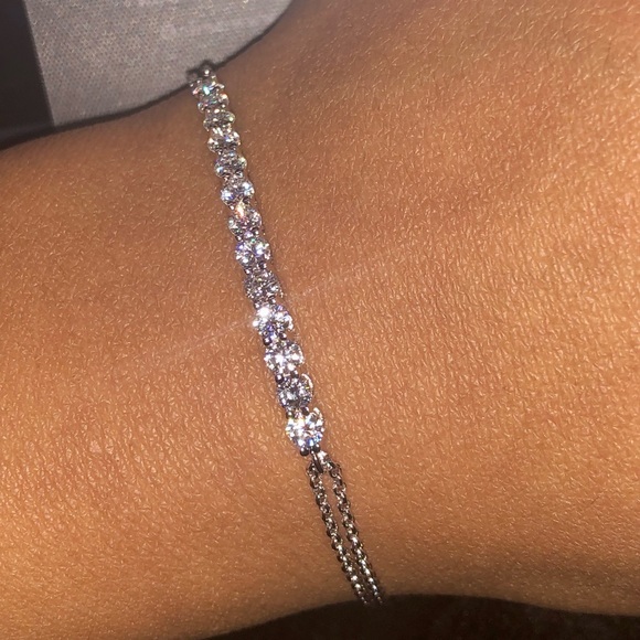 GRA certified VVS diamond bolo bracelet engagement wedding Valentine’s birthday - Picture 11 of 11